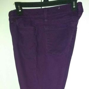 Ann Taylor Loft skinny jeans, plum, 4M
